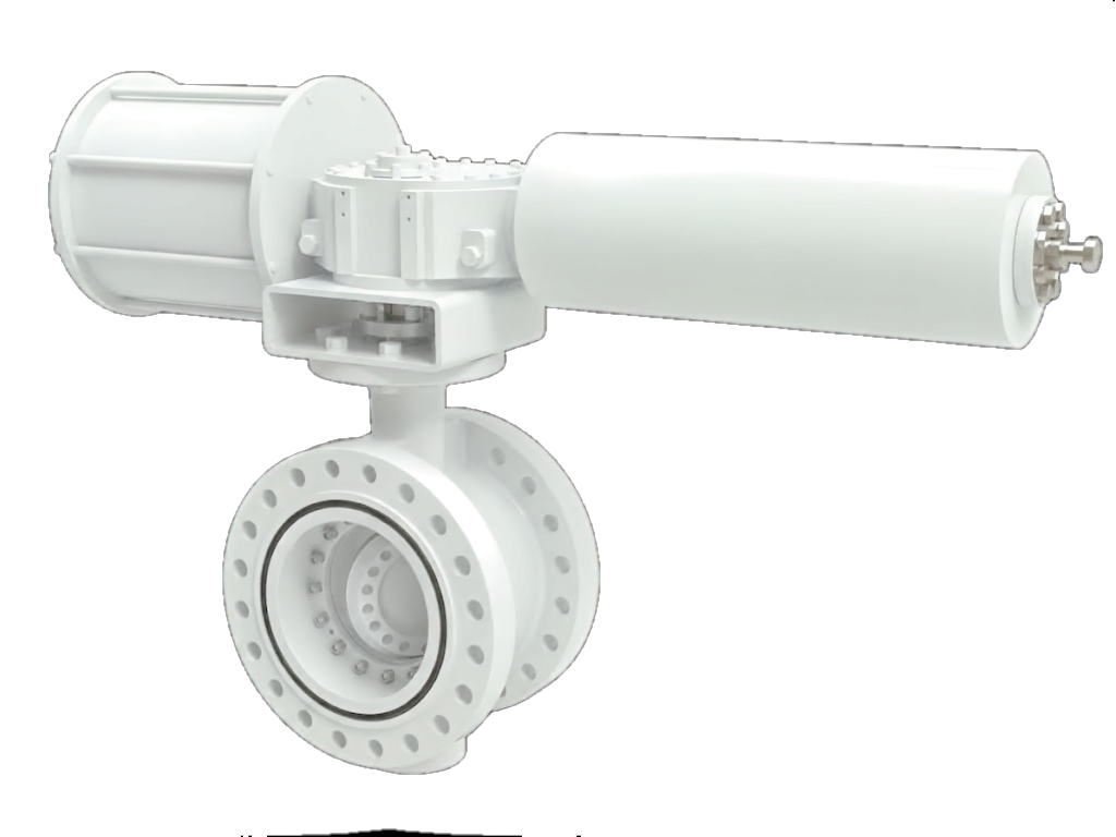 Butterfly Valve With Pneumatic Actuator Size: 1"-36" (DN15 - DN900) Class: 150#-1500#